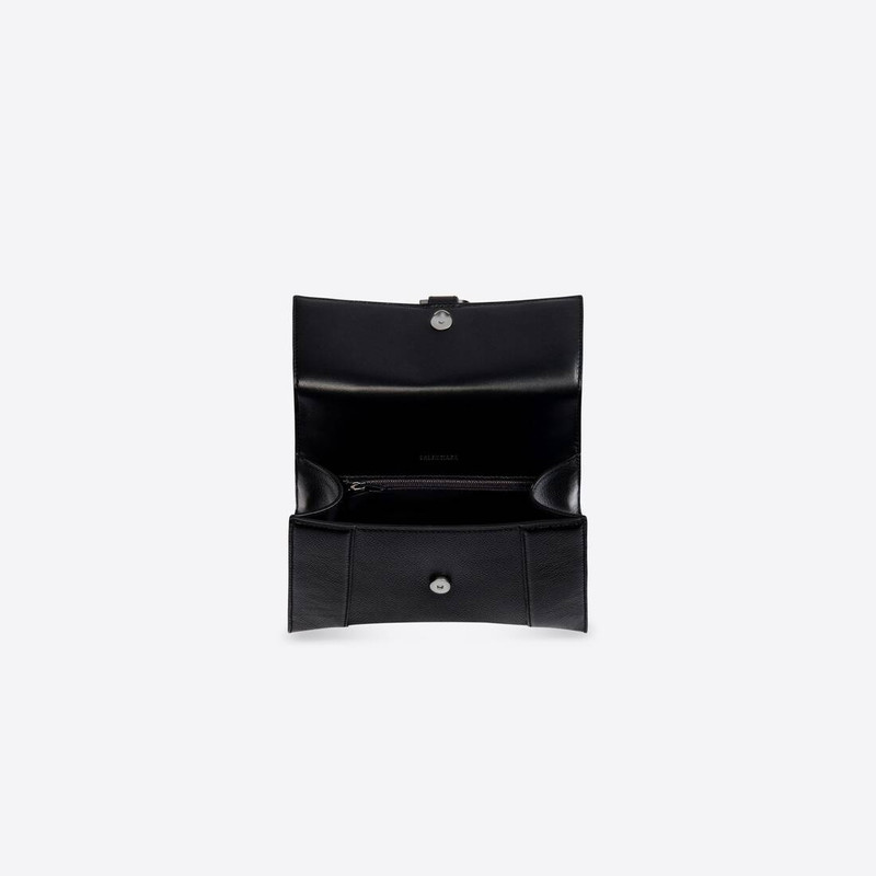 Women's Hourglass Small Handbag in Black 4