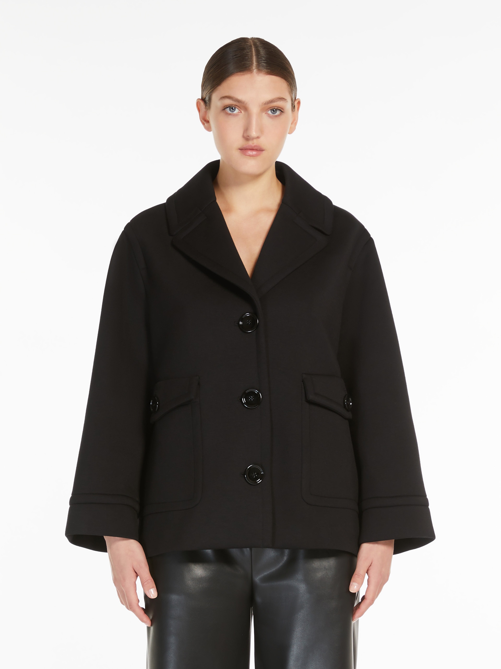 ESTROSO Single-breasted jersey jacket - 3