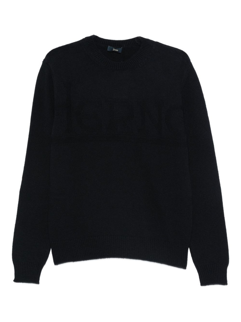 logo-embossed sweater 1