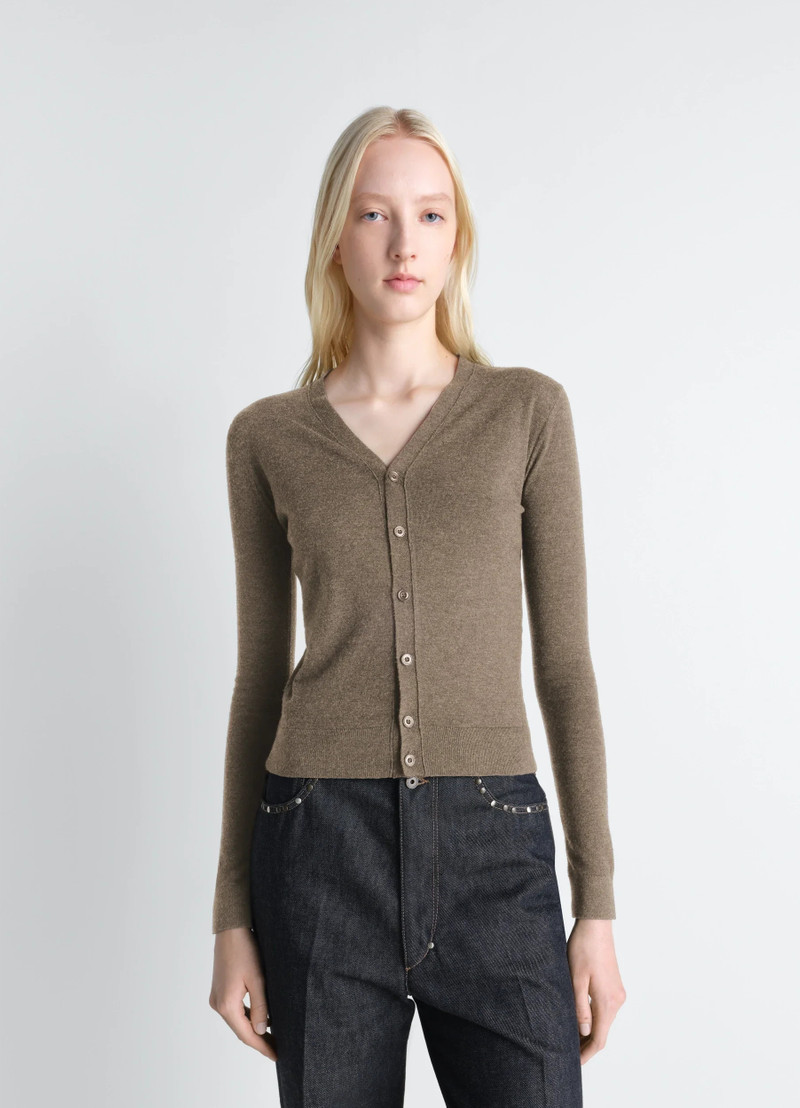 Lemaire V NECK BUTTONED CARDIGAN IN FINE WOOL outlook