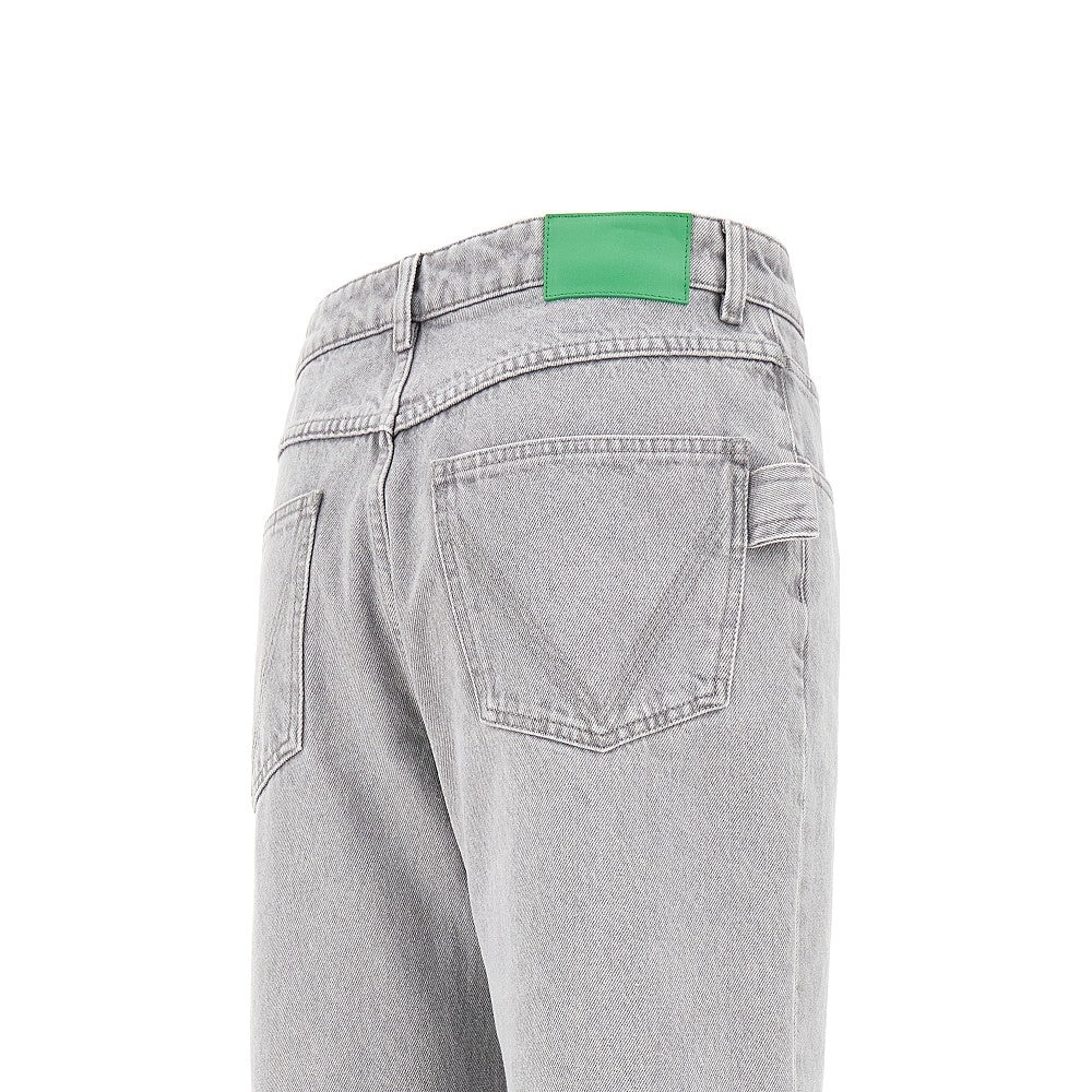 Bottega Veneta LIGHT GREY FLARED JEANS | rboutique | REVERSIBLE