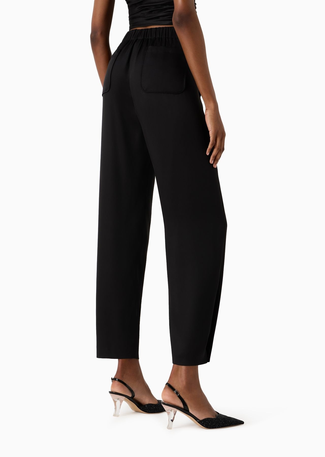 Straight-cut trousers in double silk satin - 3