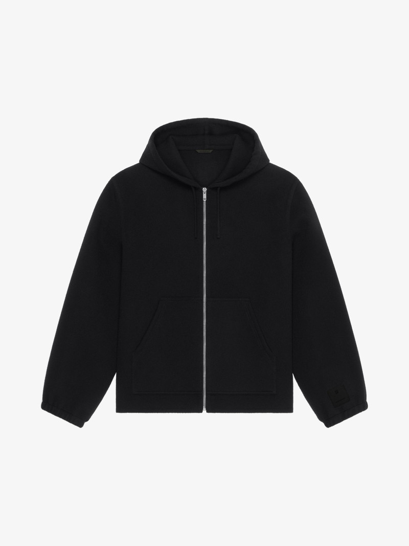 HOODIE IN DOUBLE FACE WOOL AND CASHMERE 1