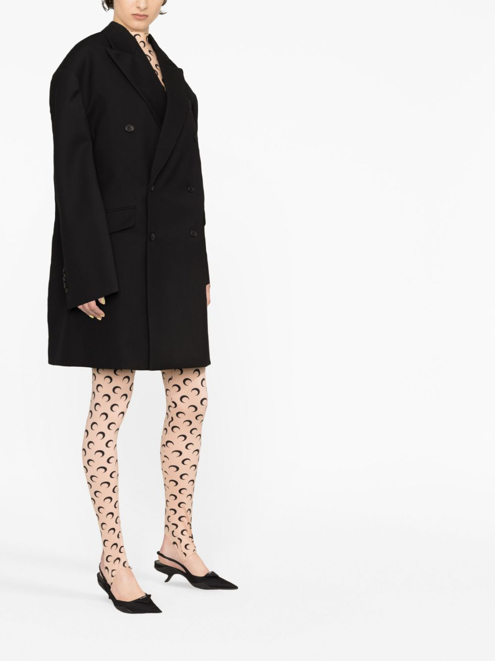 Oversized double-breasted wool coat - 3