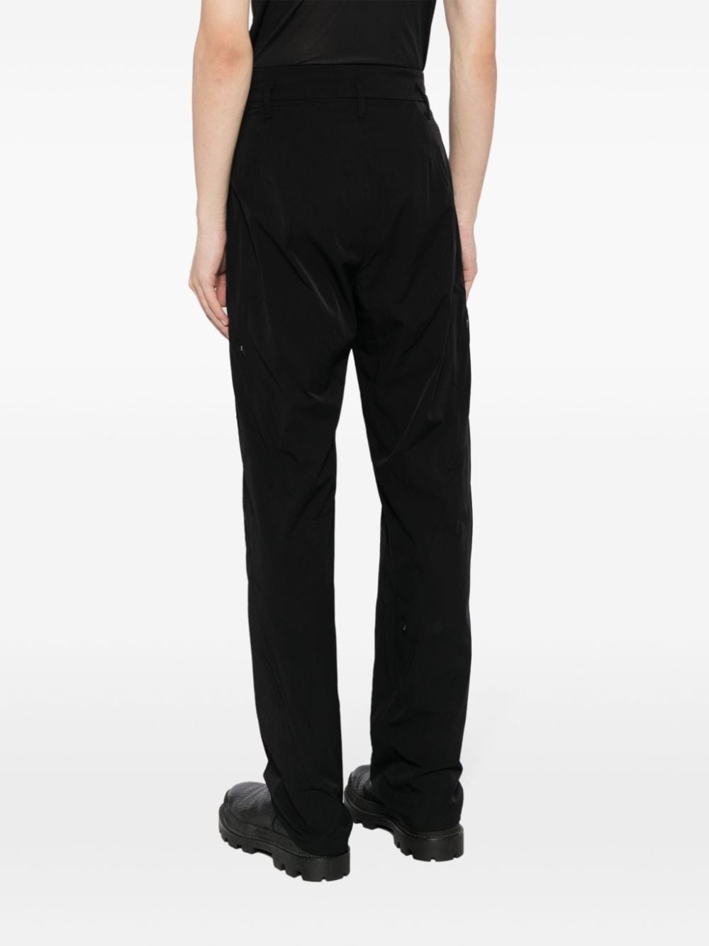 zip-detail high-waist trousers - 4