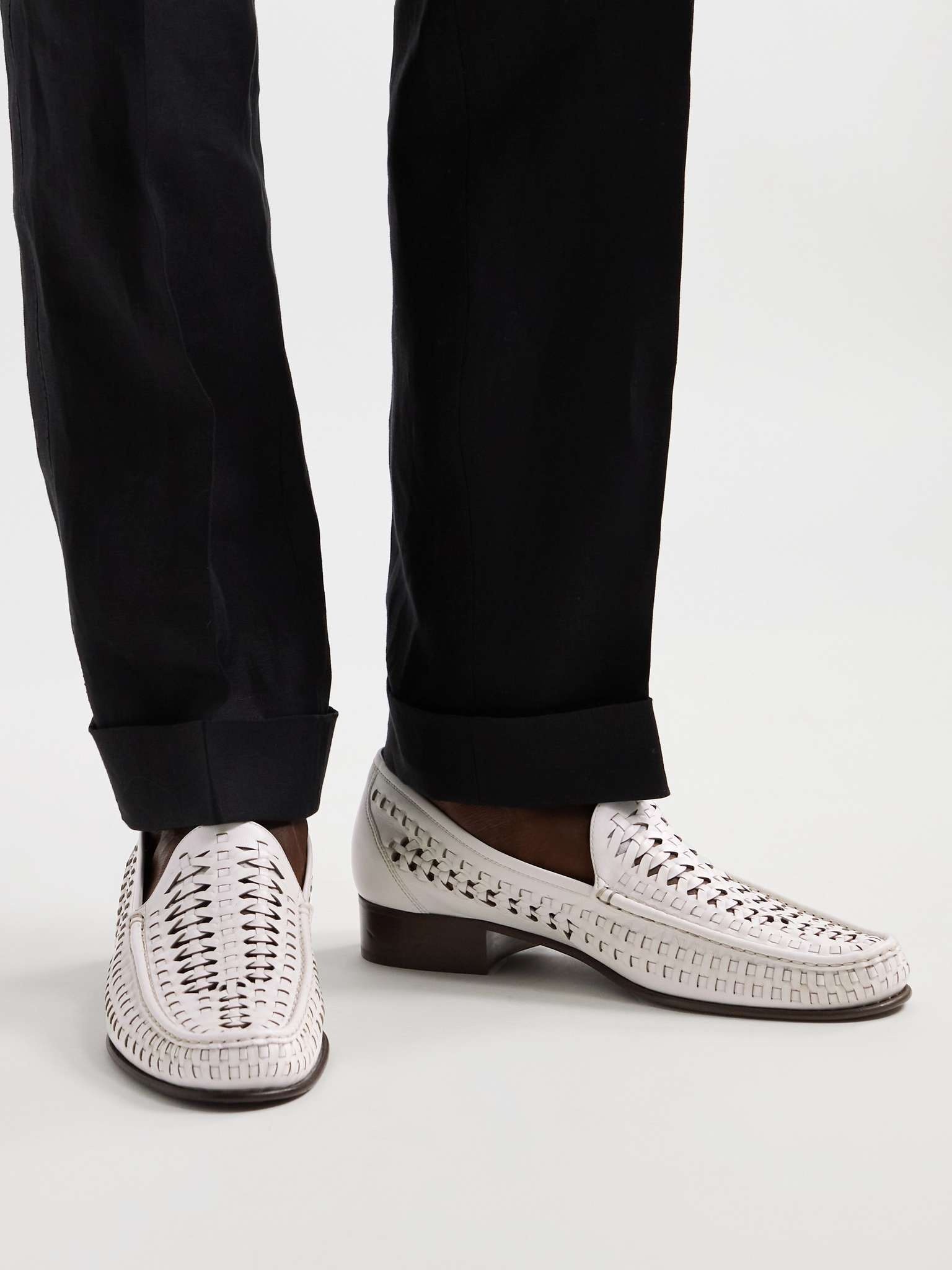 Swann Woven Leather Loafers - 2