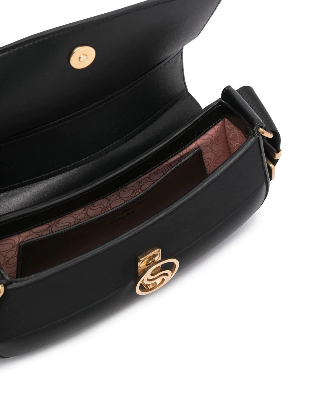 S logo-plaque padded shoulder bag - 5