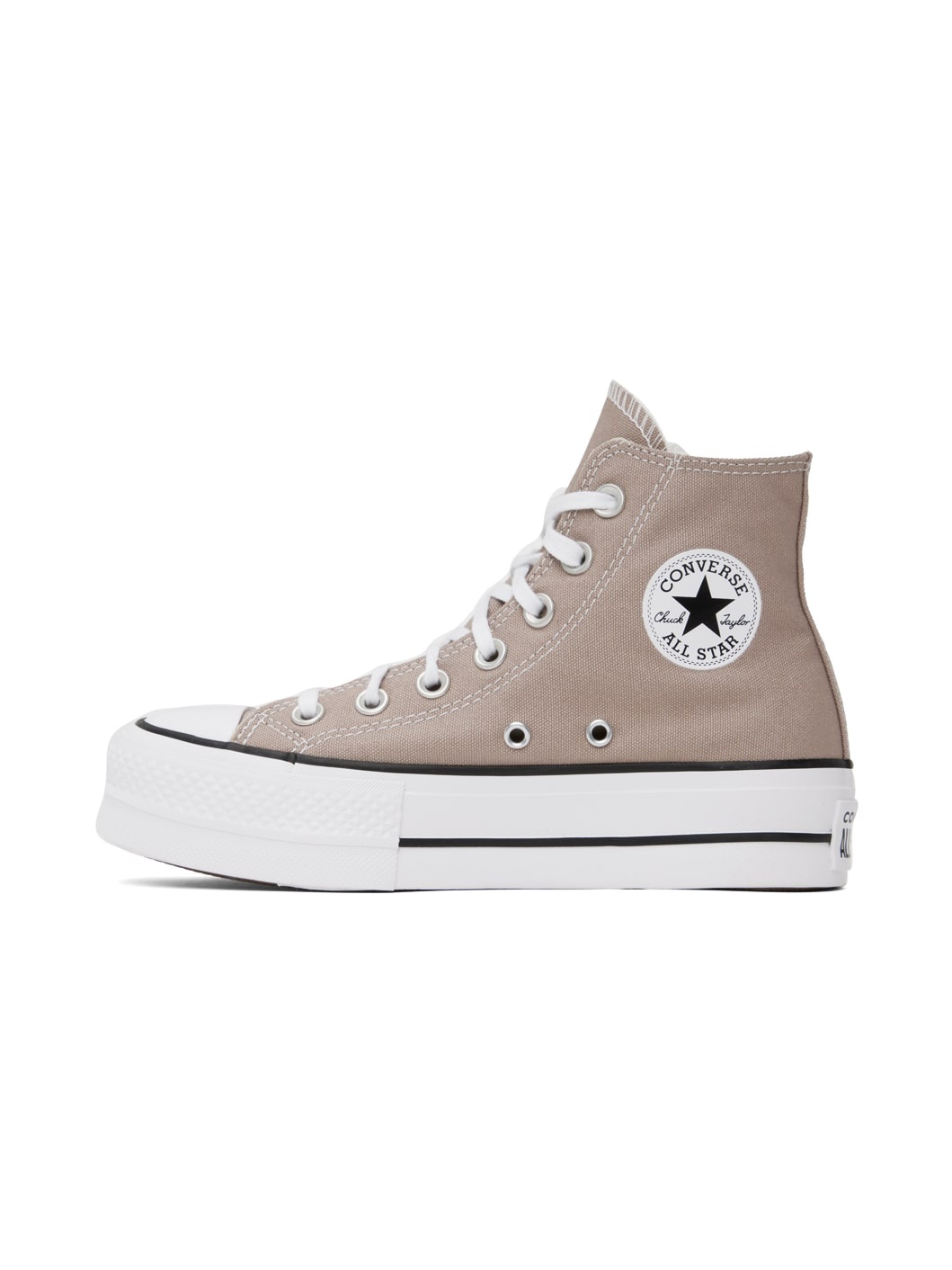 Taupe Chuck Taylor All Star Lift Platform High Top Sneakers - 3