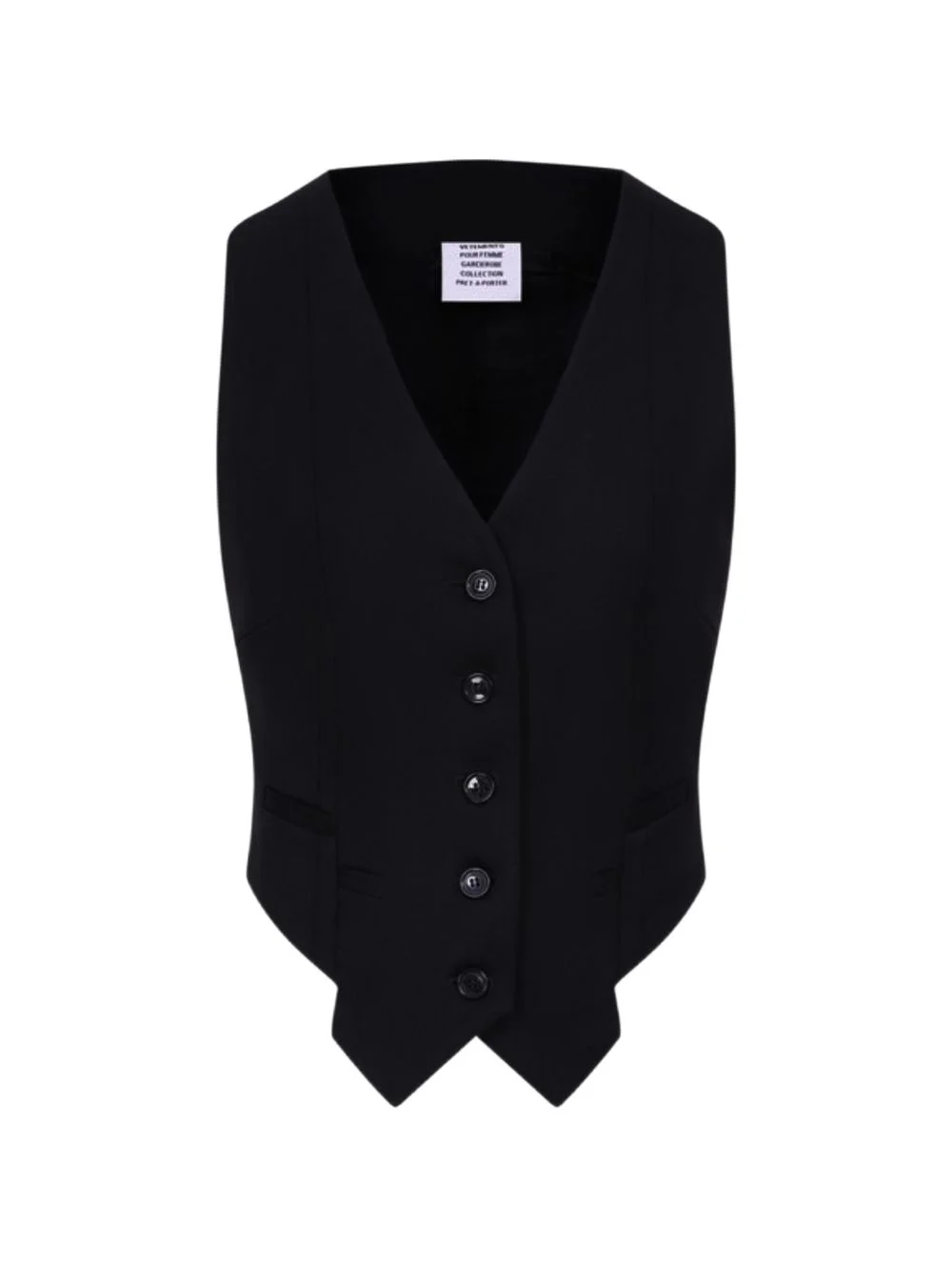 button-up V-neck waistcoat - 1