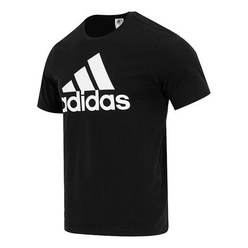 adidas Essentials Single Jersey Big Logo T-shirt 'Black' IC9347 - 1