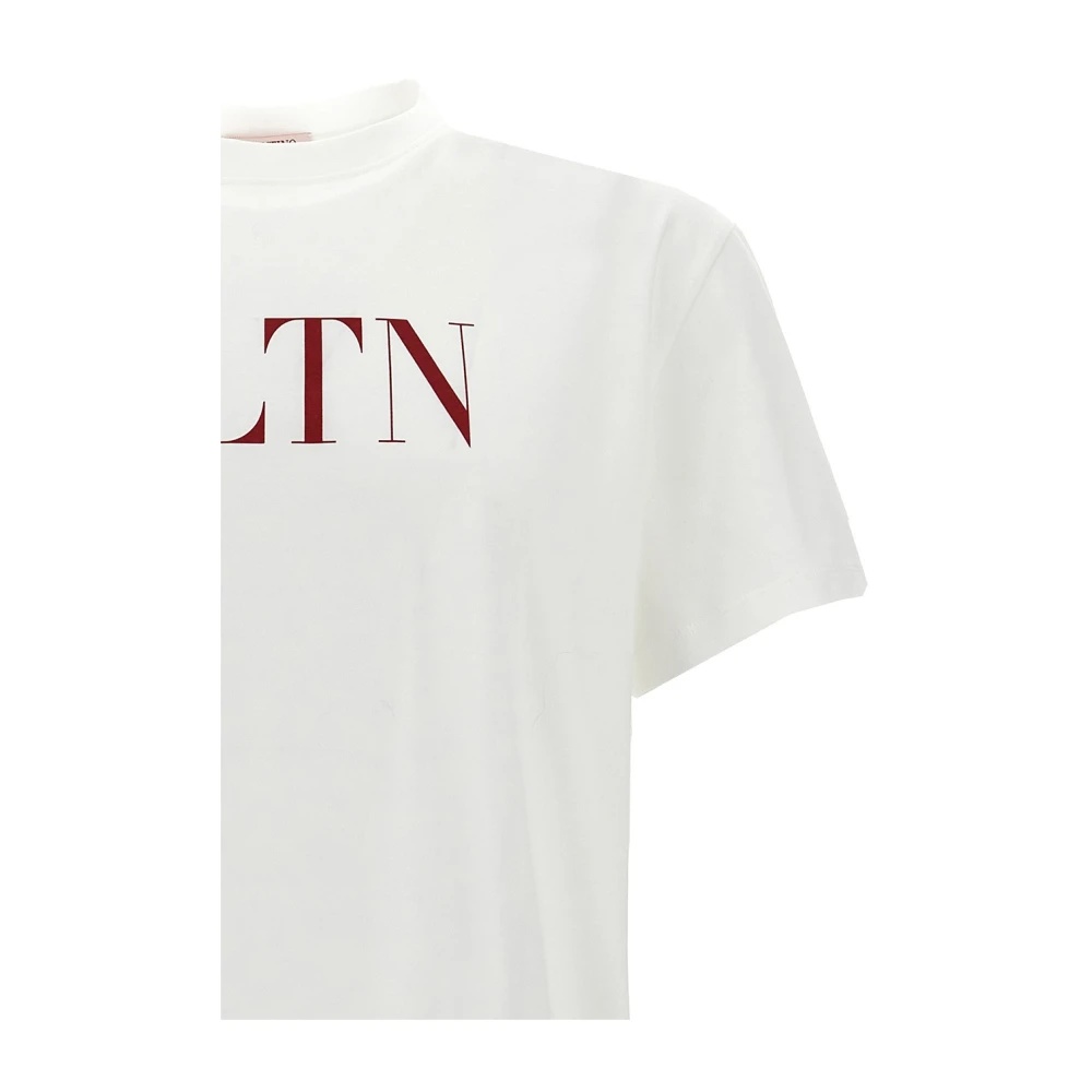 Valentino WHITE VLTN PRINT CREW NECK T-SHIRT | miinto