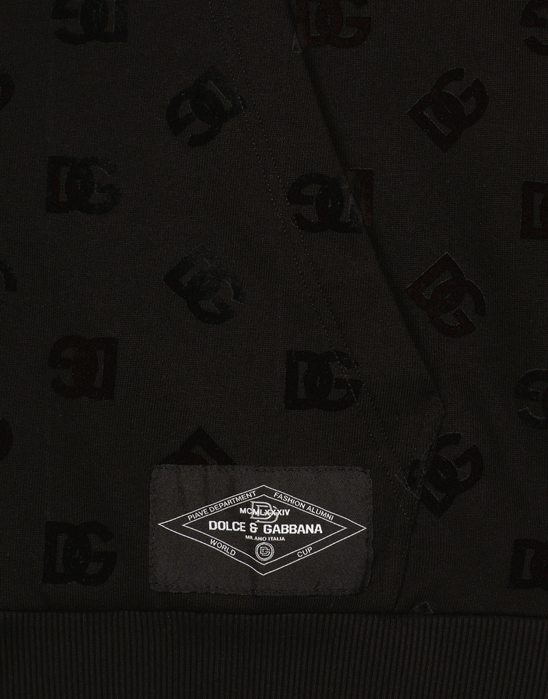Zip-up hoodie with all-over DG print 6