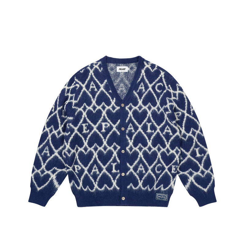 HAIRY HEART KNIT BLUE 1