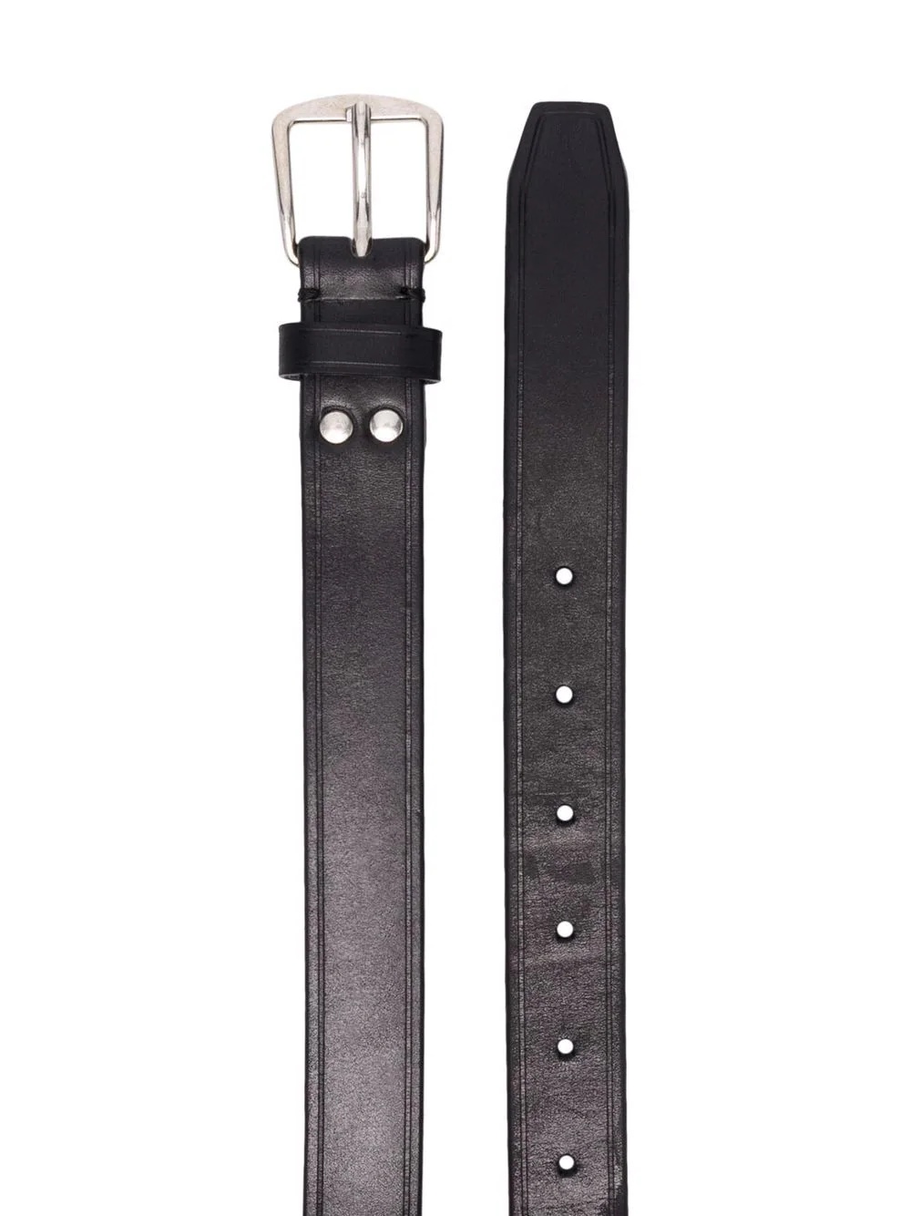 leather buckle belt - 2