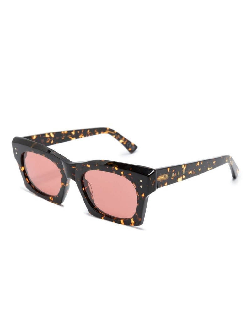 Marni tortoiseshell-effect square-frame sunglasses outlook