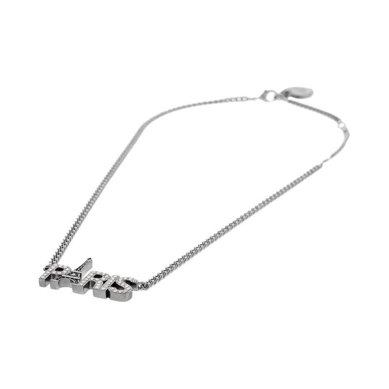 BALENCIAGA Paris Souvenir Necklace in Silver outlook