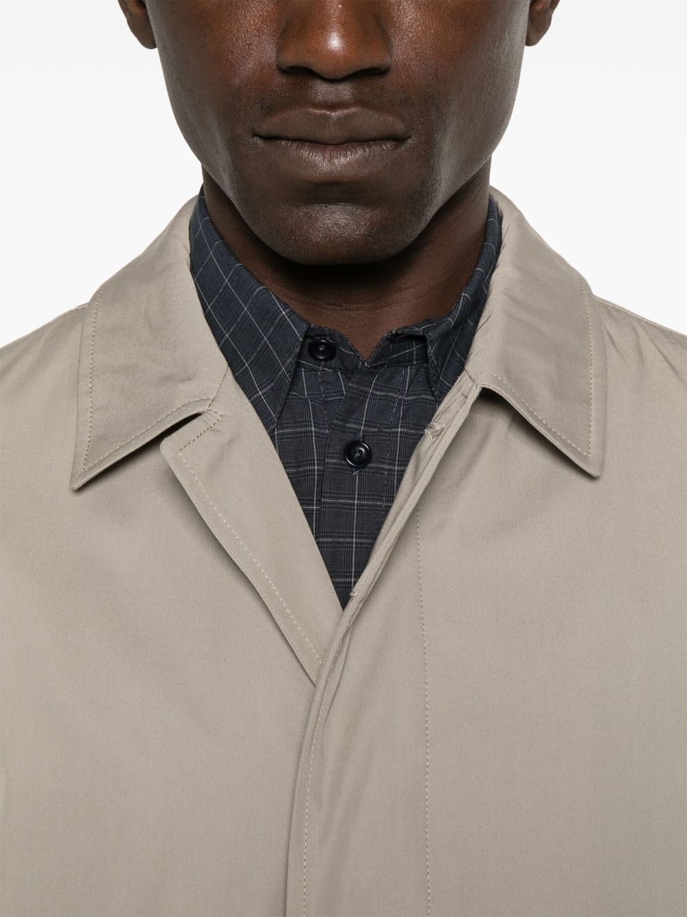 single-breasted raincoat - 5