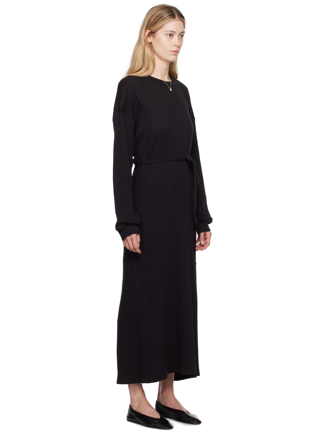 Black Shaw Kaftan Midi Dress - 2