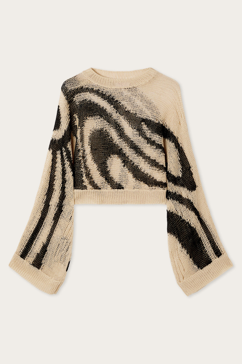 LINEN KNIT SWEATER 1