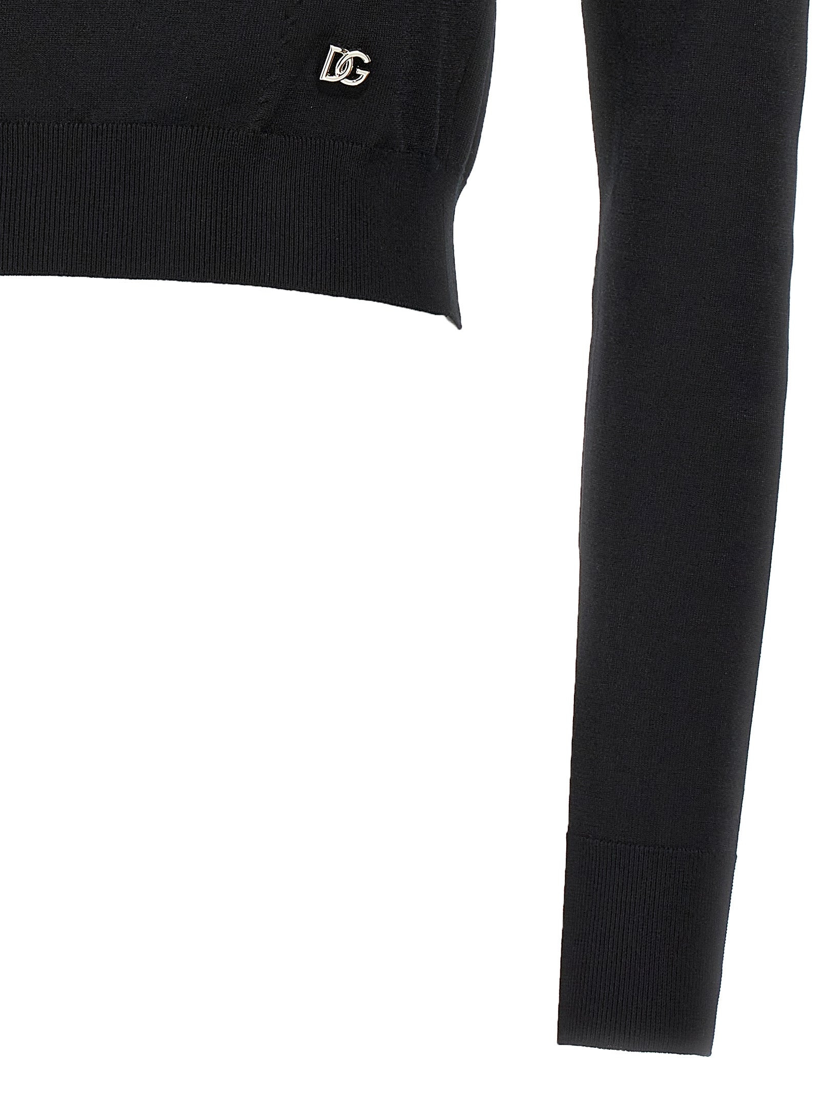 Dolce & Gabbana Women Logo Cropped Sweater - 4
