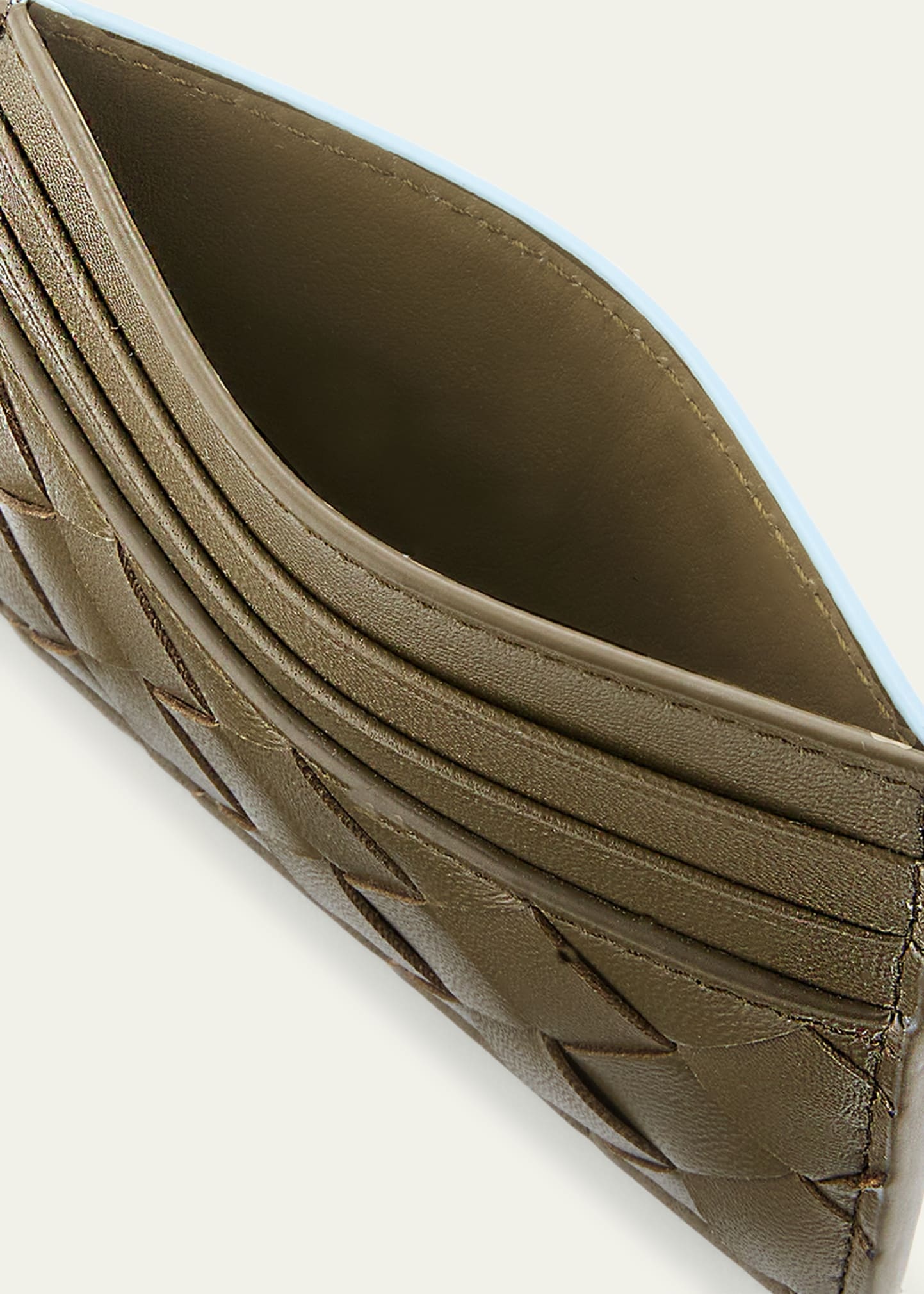 Intrecciato Leather Card Holder - 4
