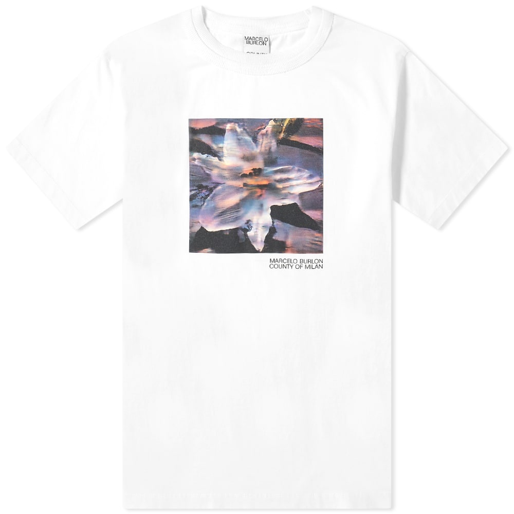 Marcelo Burlon Lilium Double Neck Rib Tee - 1