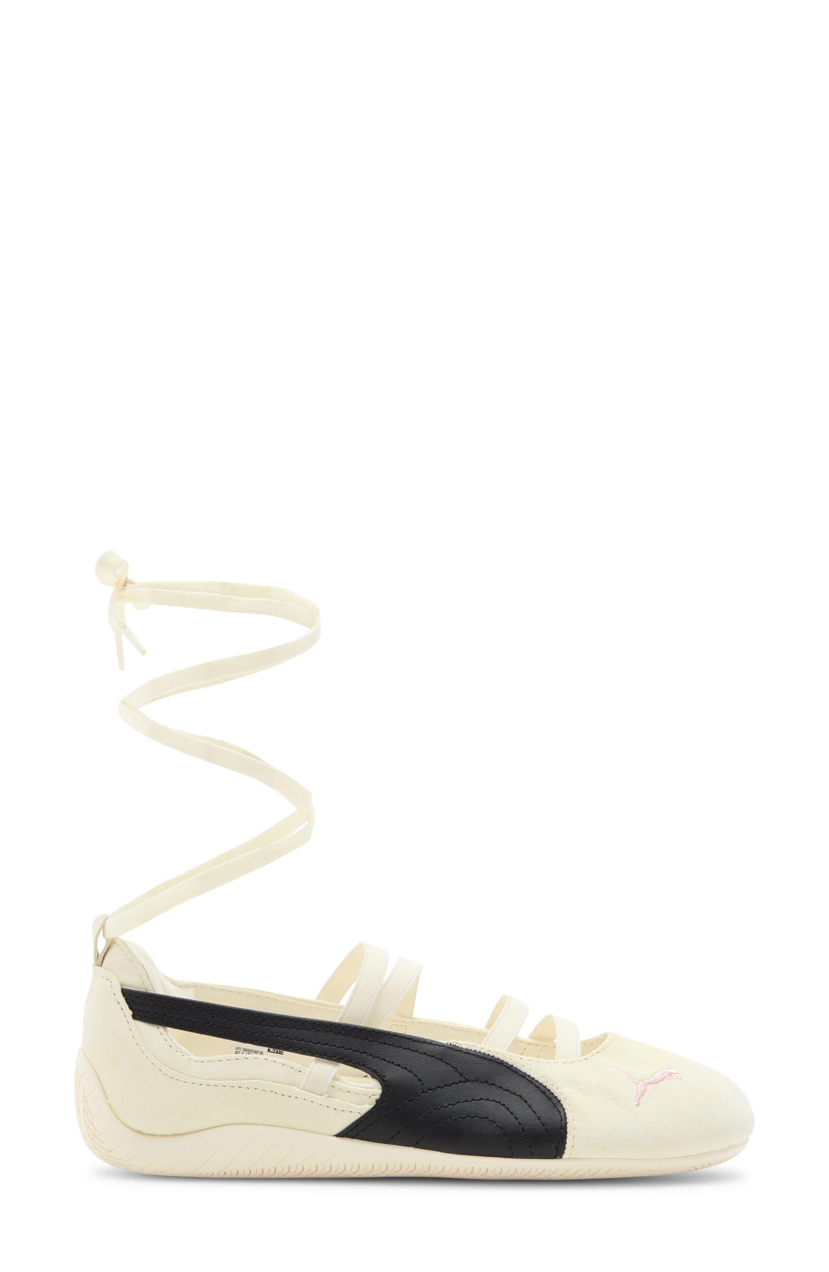 PUMA x Rosé Speedcat Ballet Sneaker in Warm White/Puma Black/Pink at Nordstrom - 3