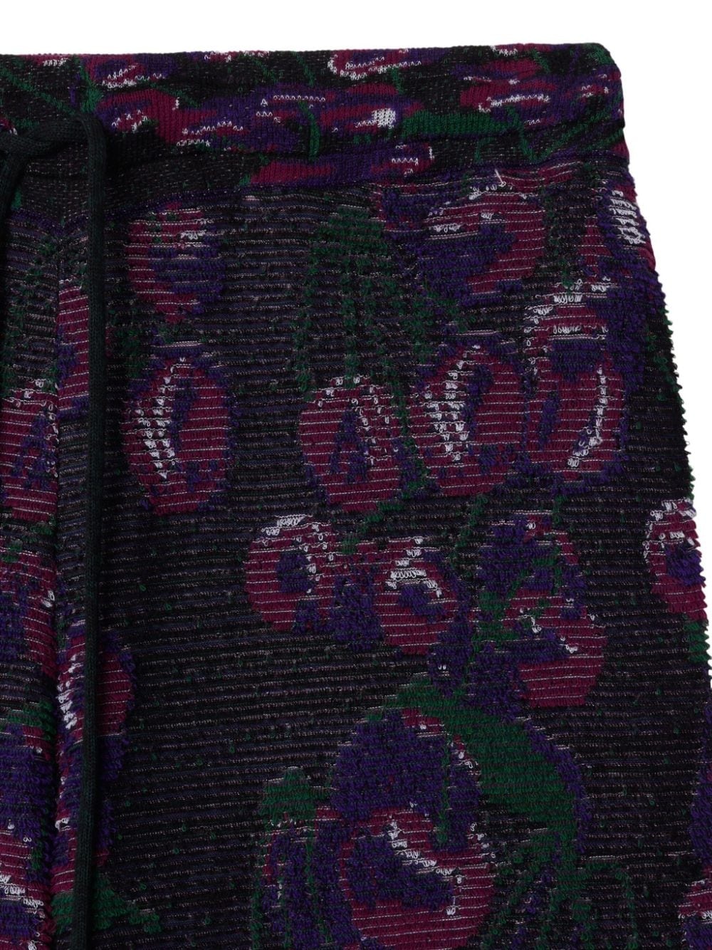 patterned intarsia-knit cotton-blend shorts - 5