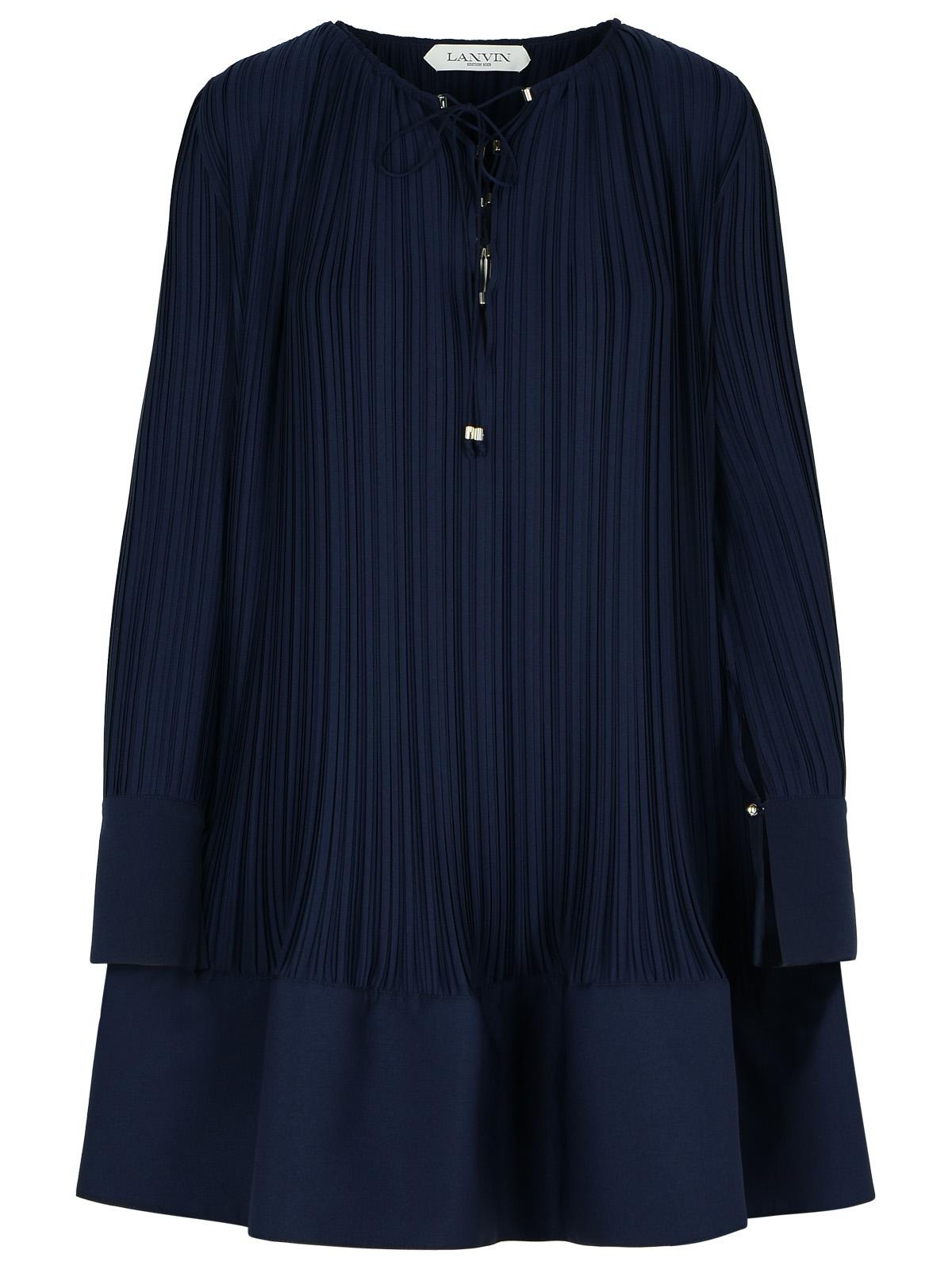 Lanvin 'Plissè' Navy Polyester Dress Women - 1