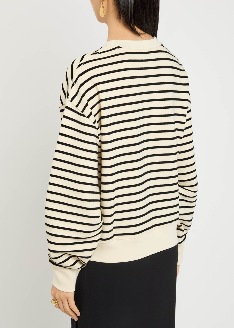 Anine Bing Dean Striped Cotton-blend Sweatshirt - 3