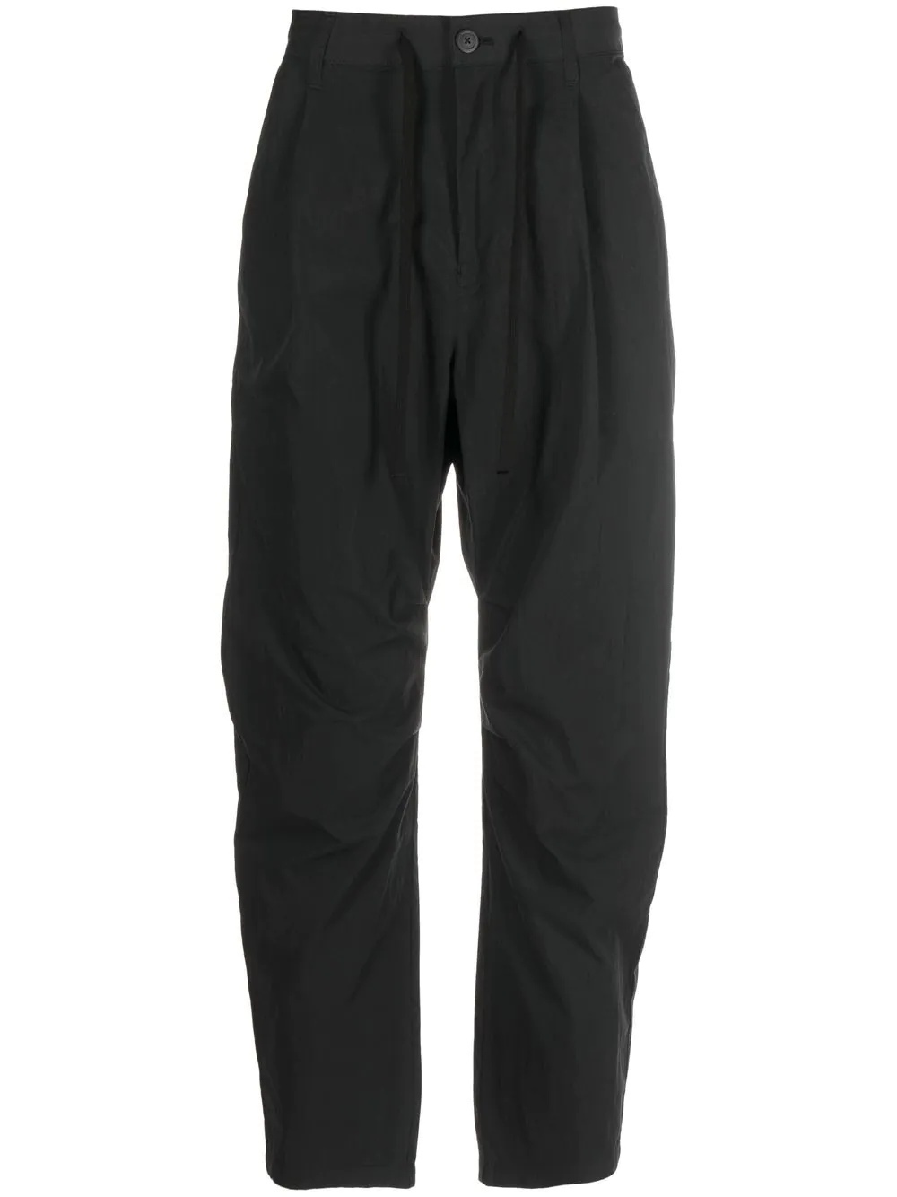 pleated tapered-leg trousers - 1