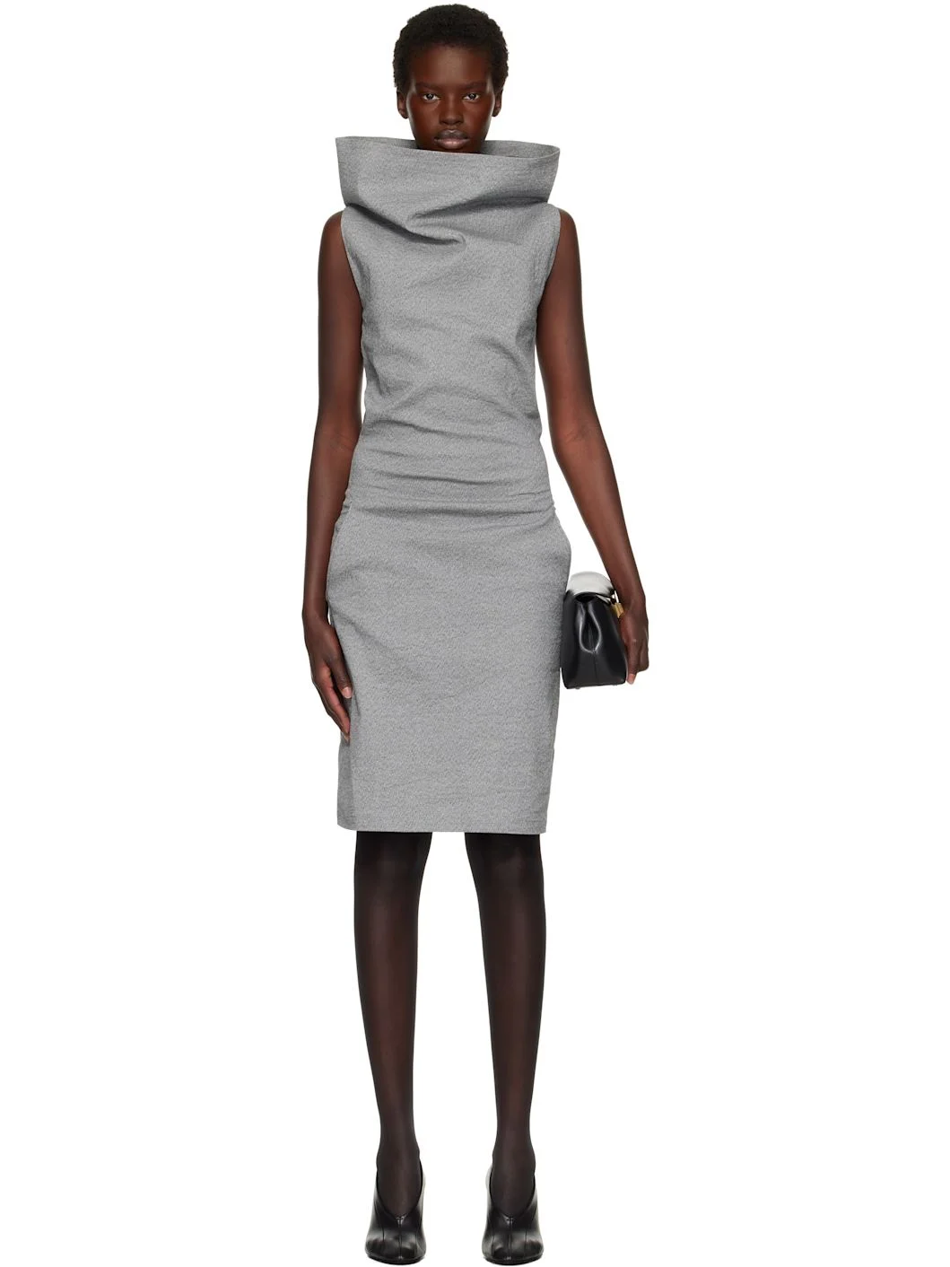Gray Allow Midi Dress - 1