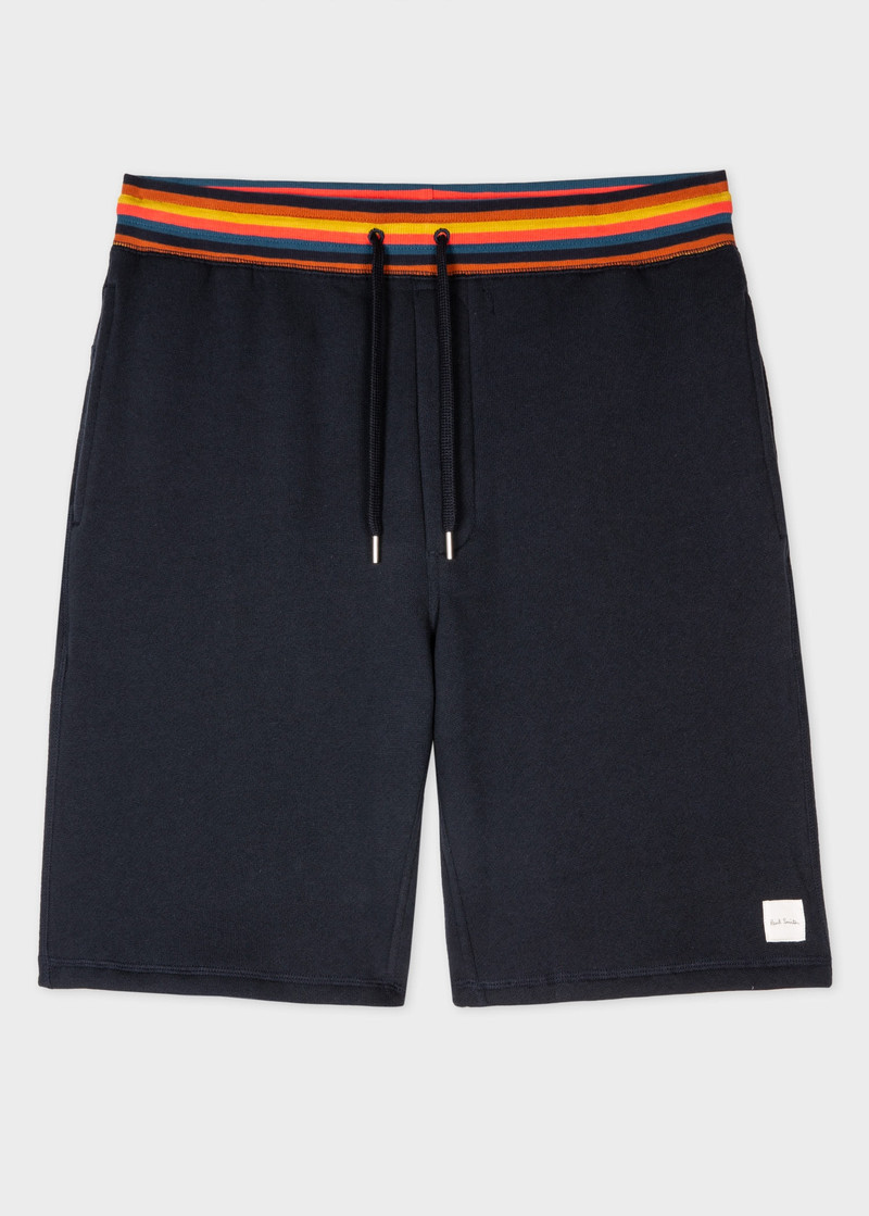 Jersey Lounge Shorts With 'Artist Stripe' Waistband 1