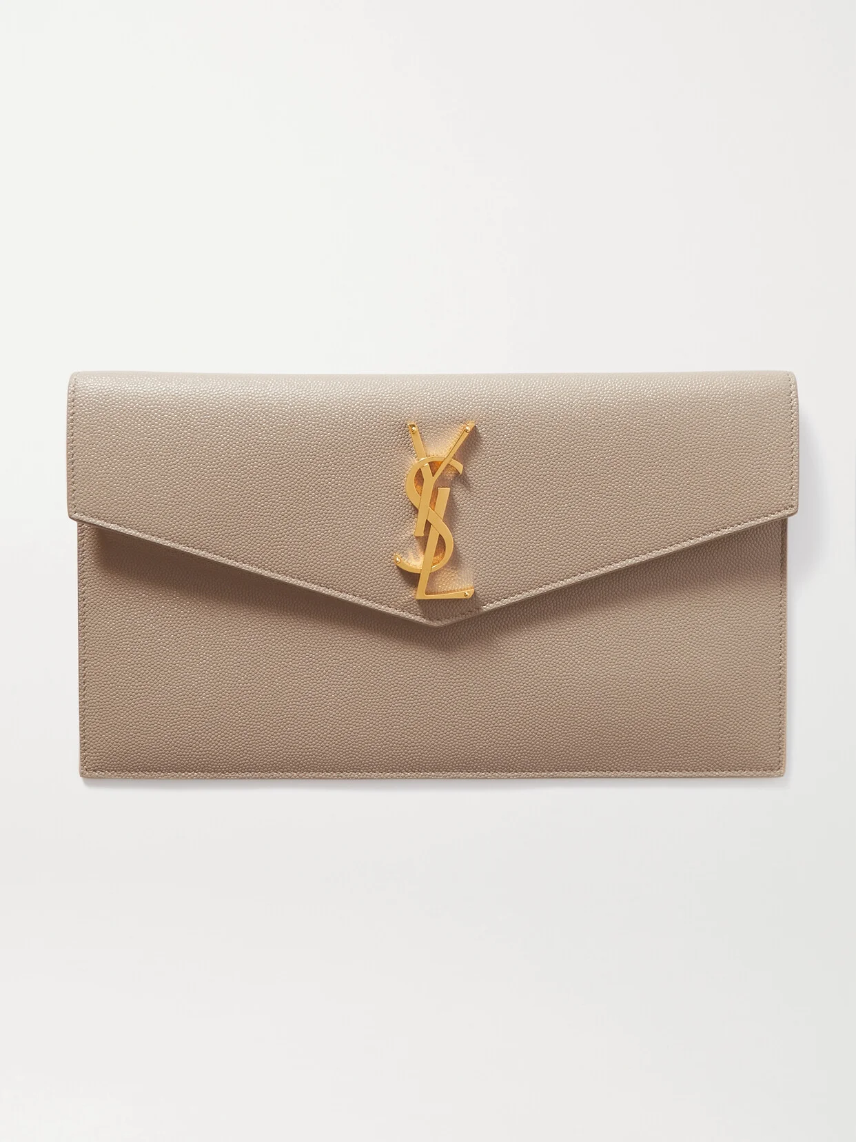 Uptown Textured-leather Pouch - 1