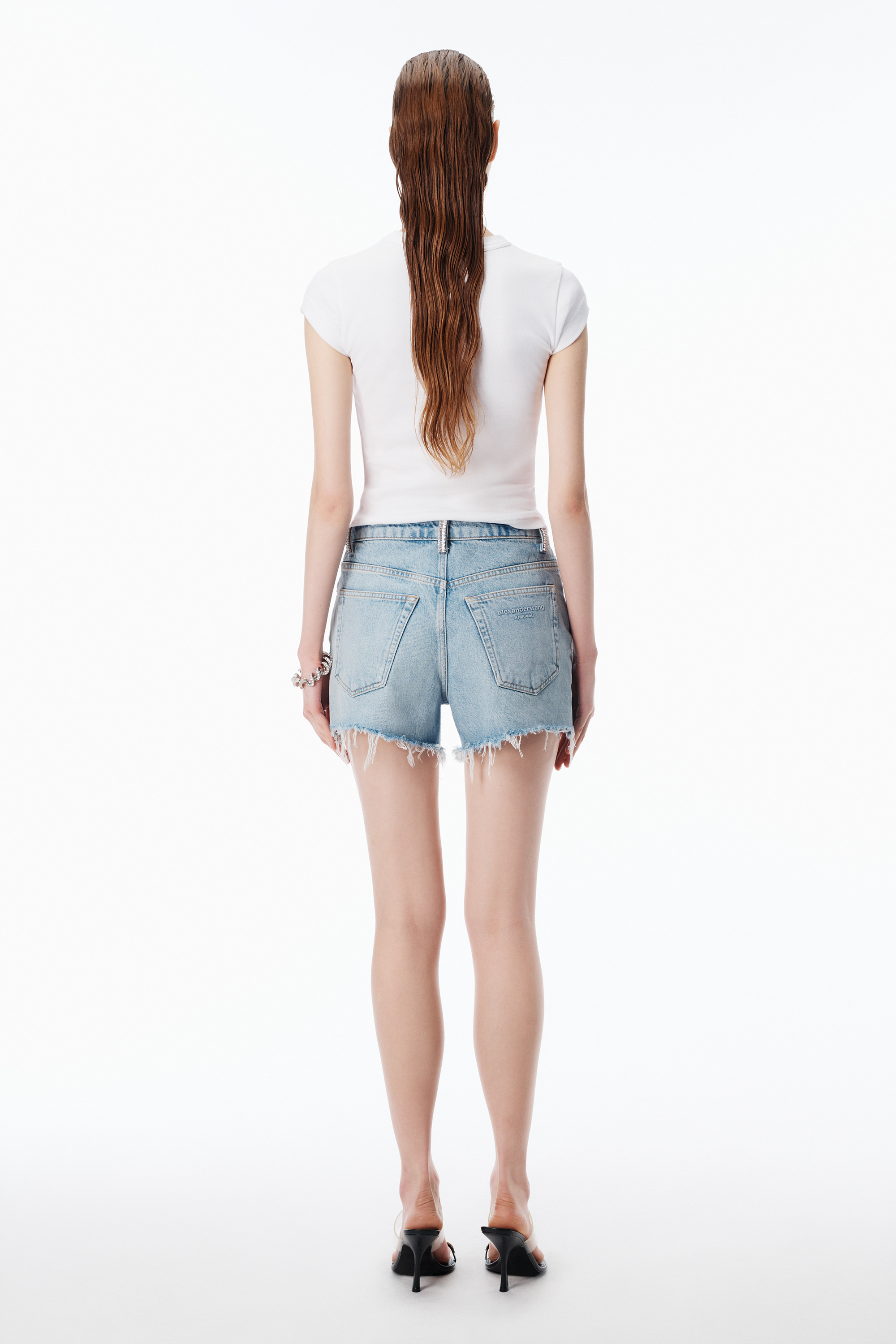 Crystal Dégradé Logo Cotton Baby Tee - 4