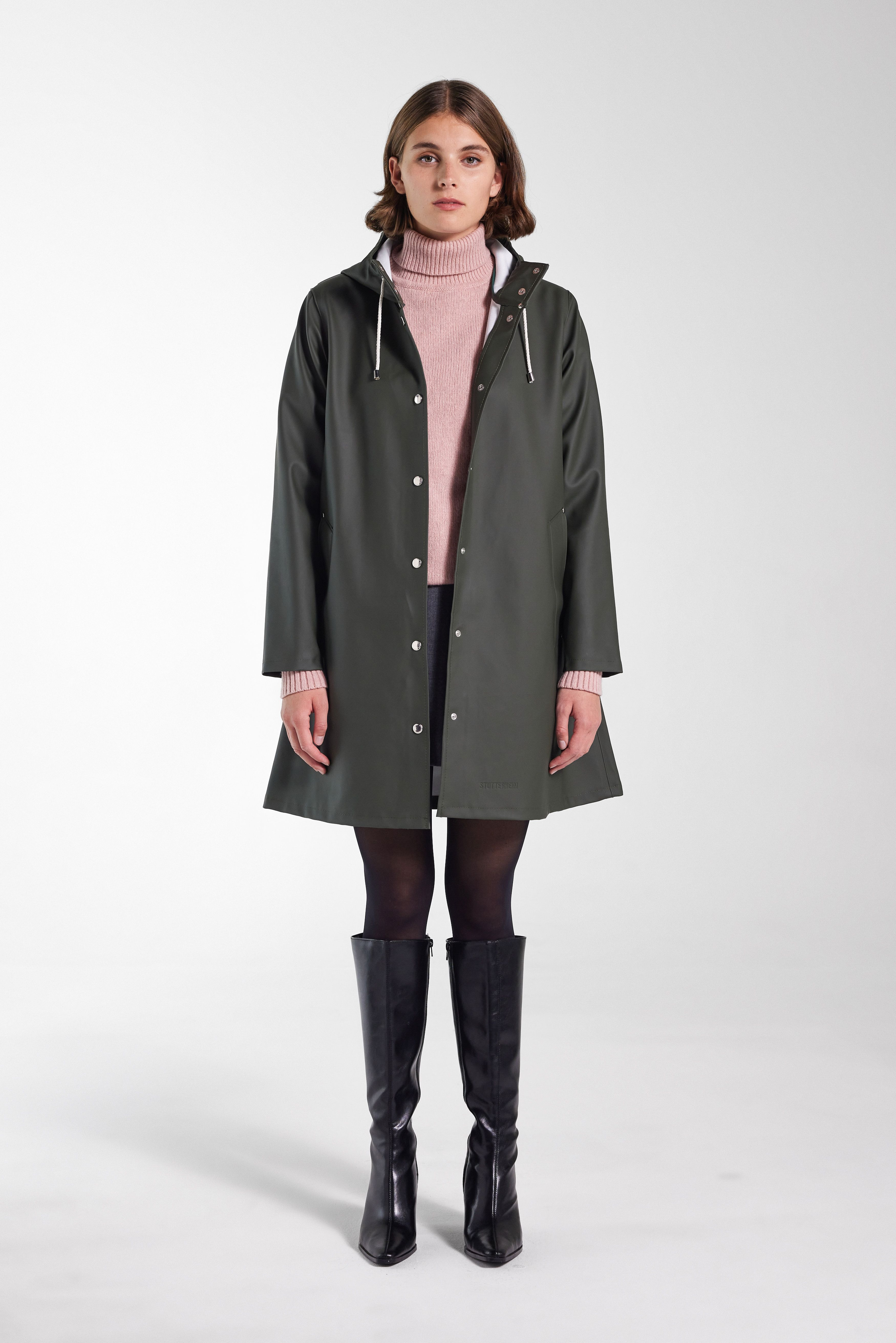 Women's Green Raincoat - Mosebacke - 2