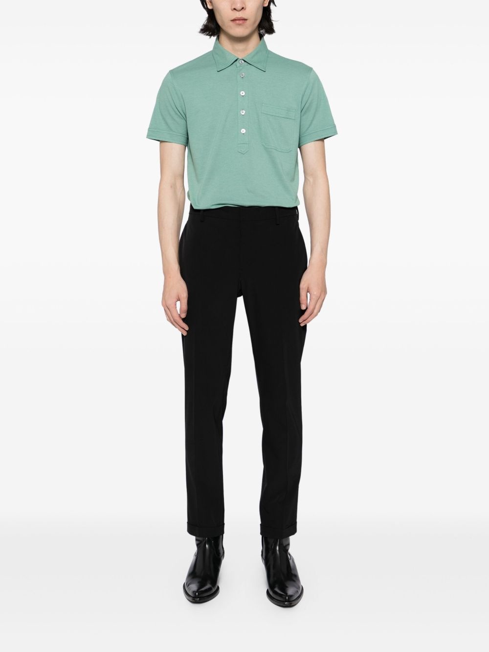 short-sleeved polo shirt - 2