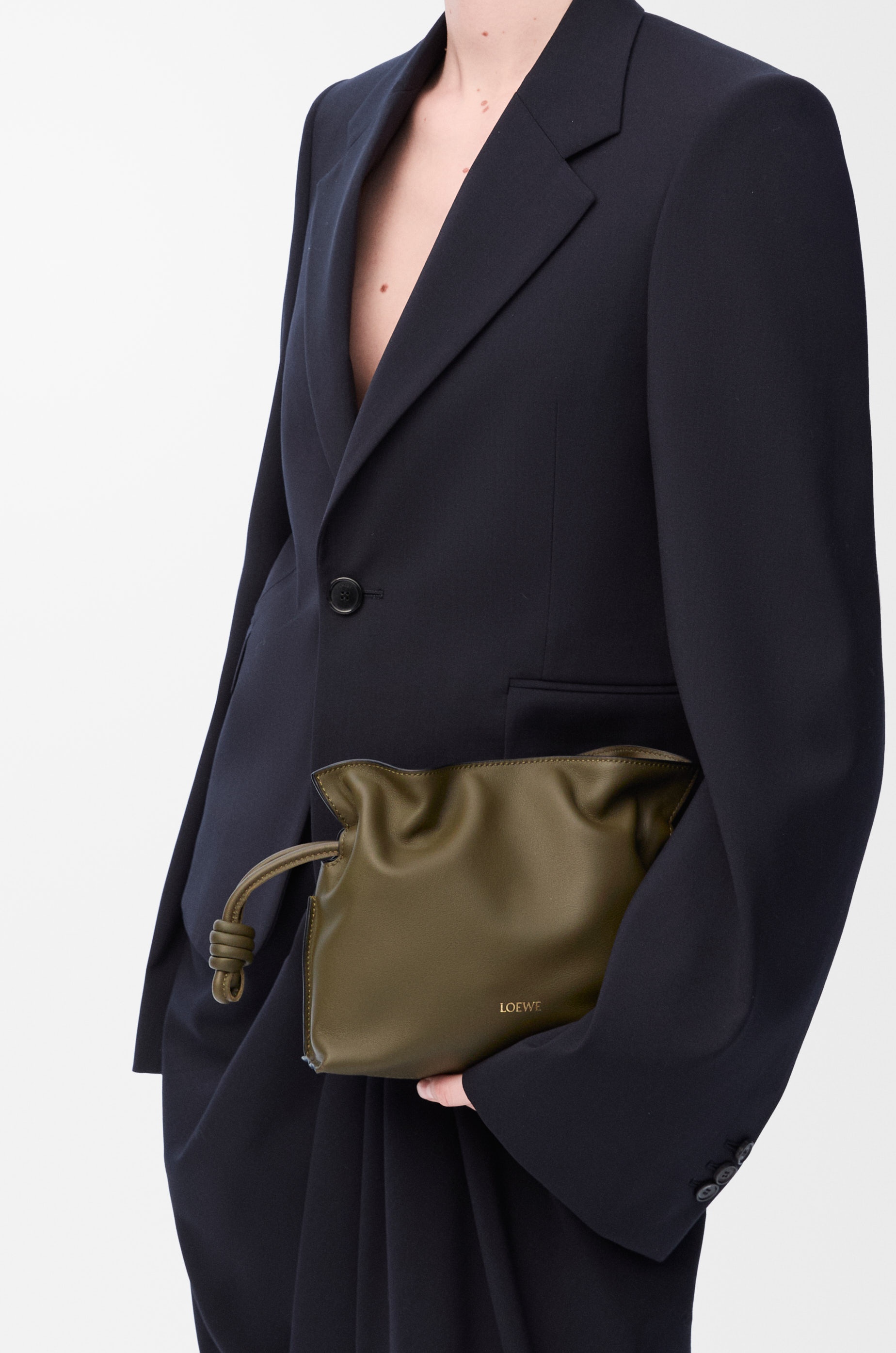 Mini Flamenco clutch in nappa calfskin - 3