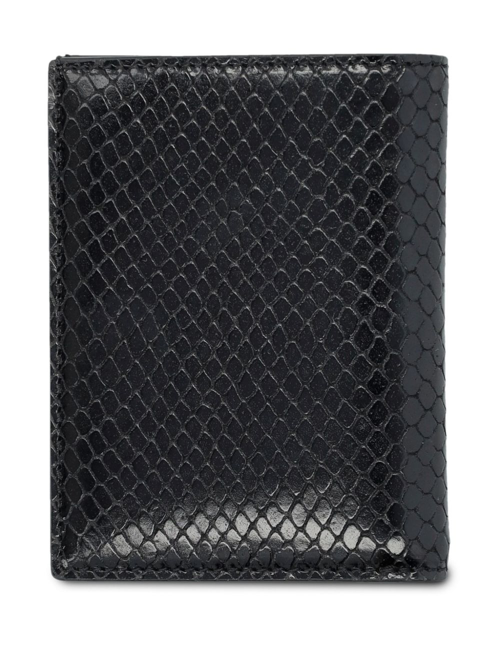 Phyton-print leather wallet - 2