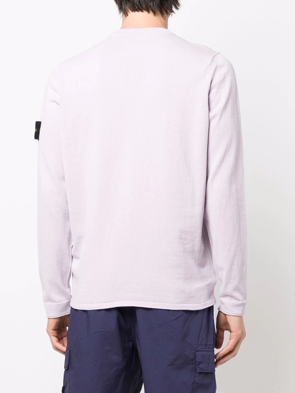 logo-patch long-sleeve jumper - 4