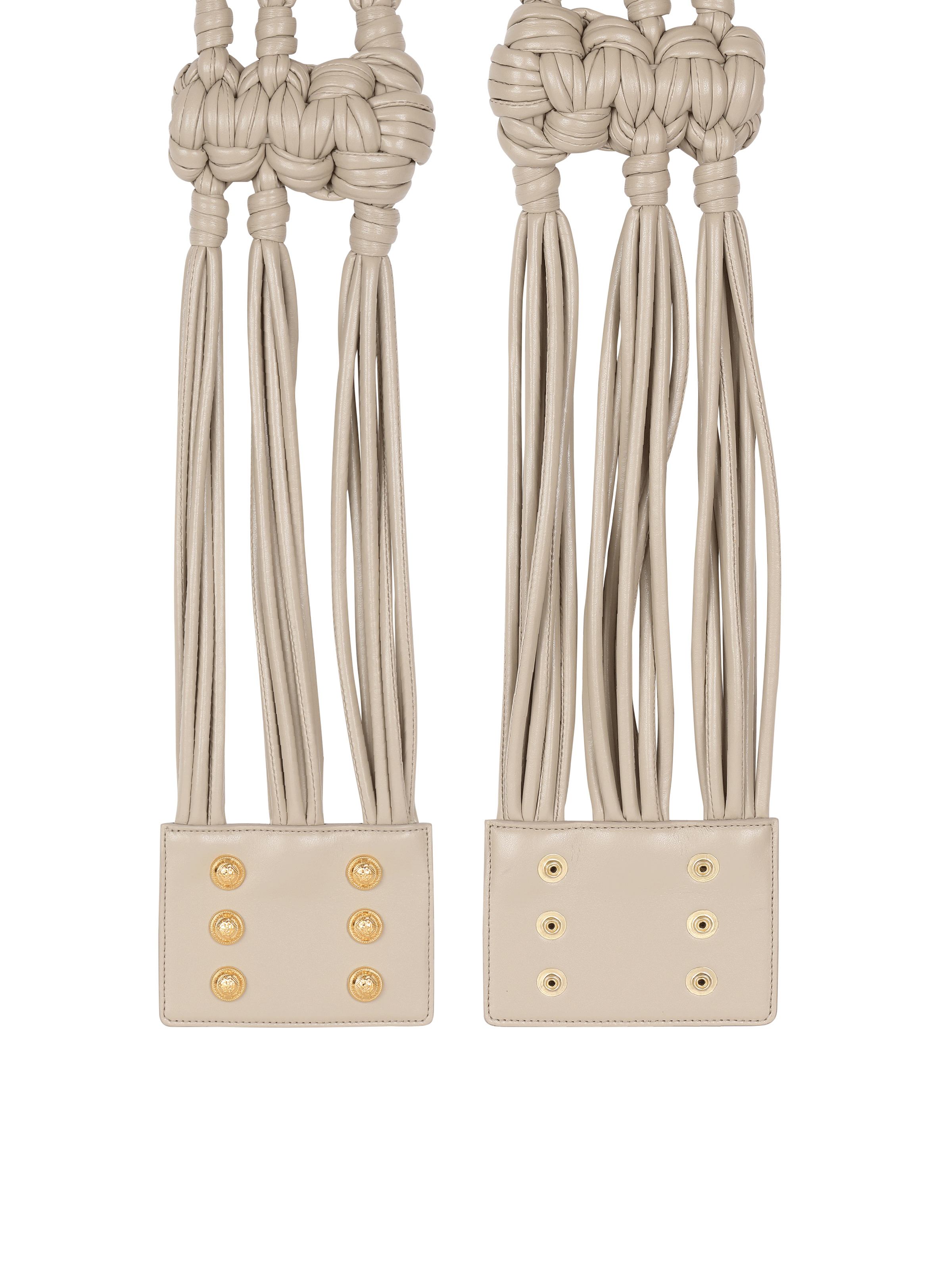 Braided belt with snap fastening - 4
