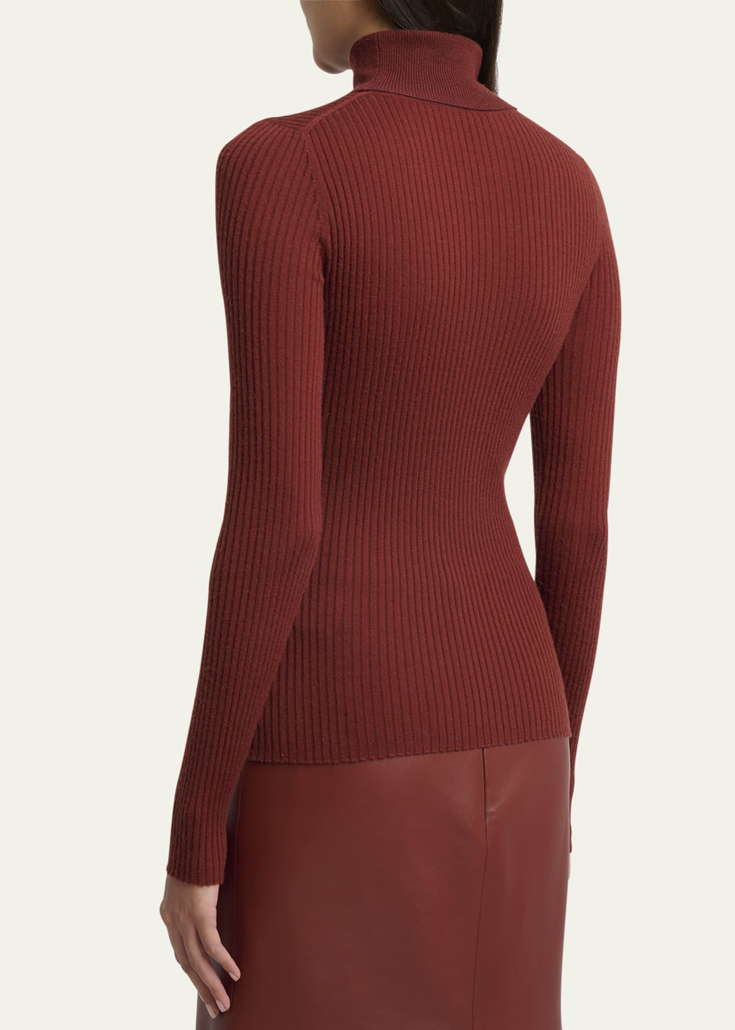 Peppe Cashmere Silk Turtleneck Sweater - 3