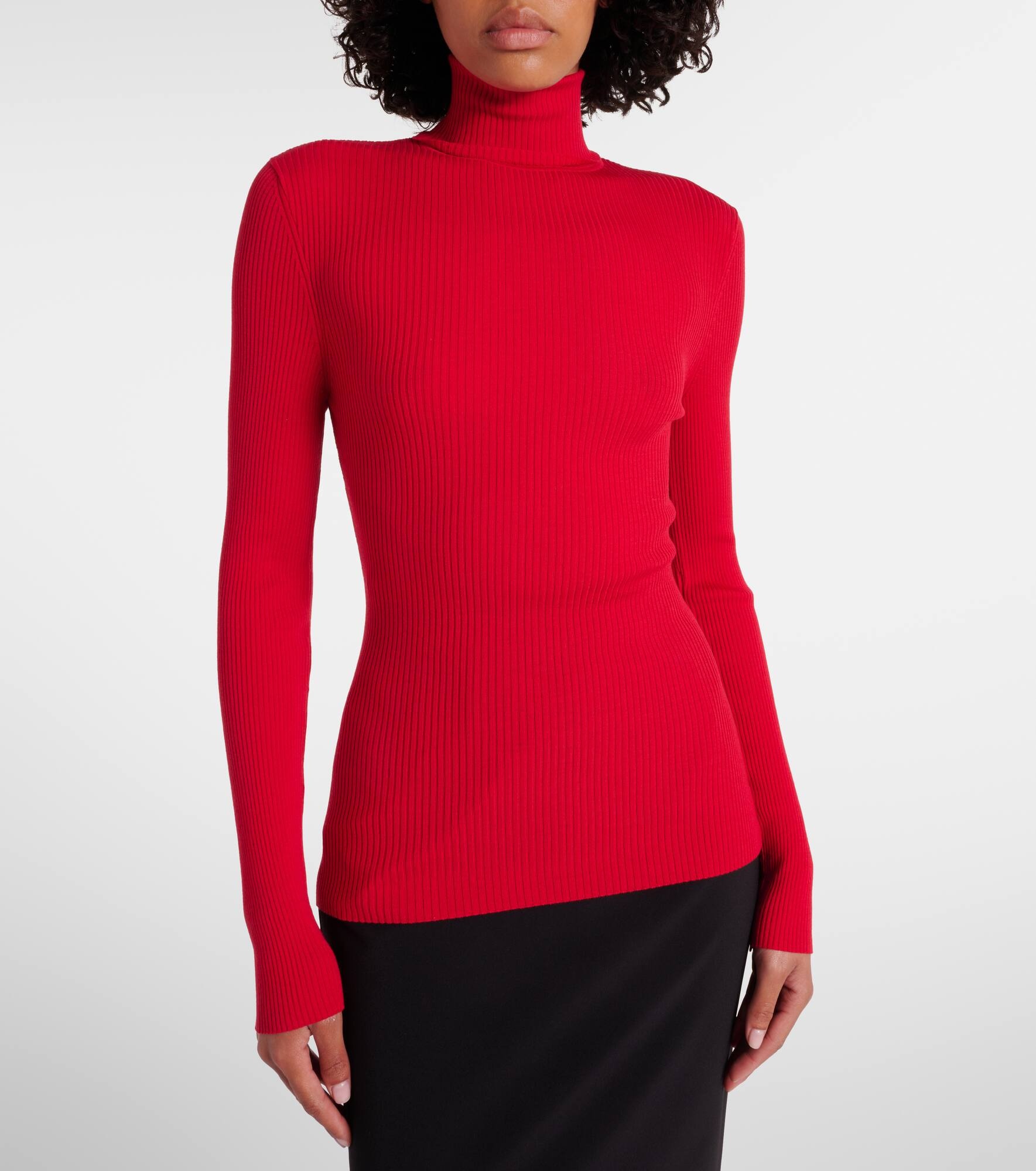 Ribbed-knit turtleneck - 6
