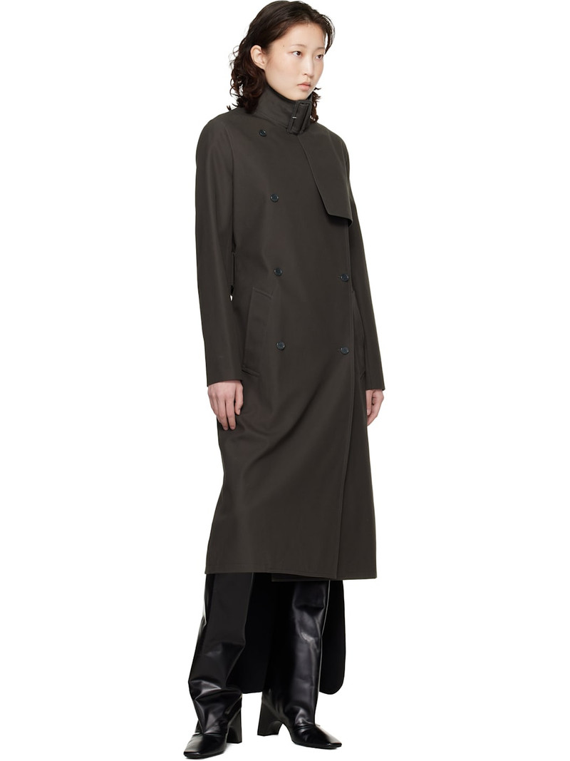 courrèges Black Circle Edged Long Knit Midi Skirt outlook