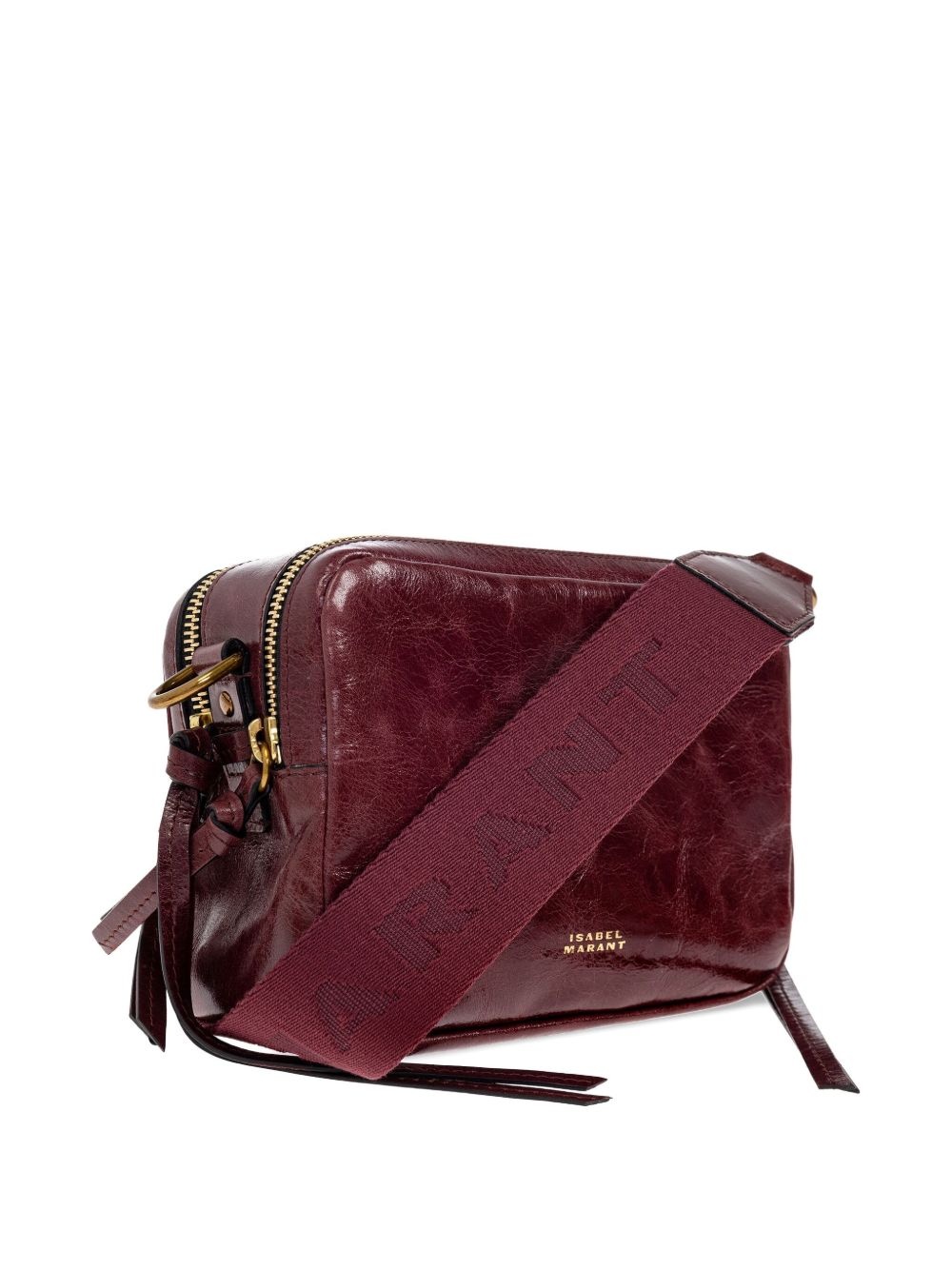 Wardy Camera logo-detailed leather shoulder bag - 3