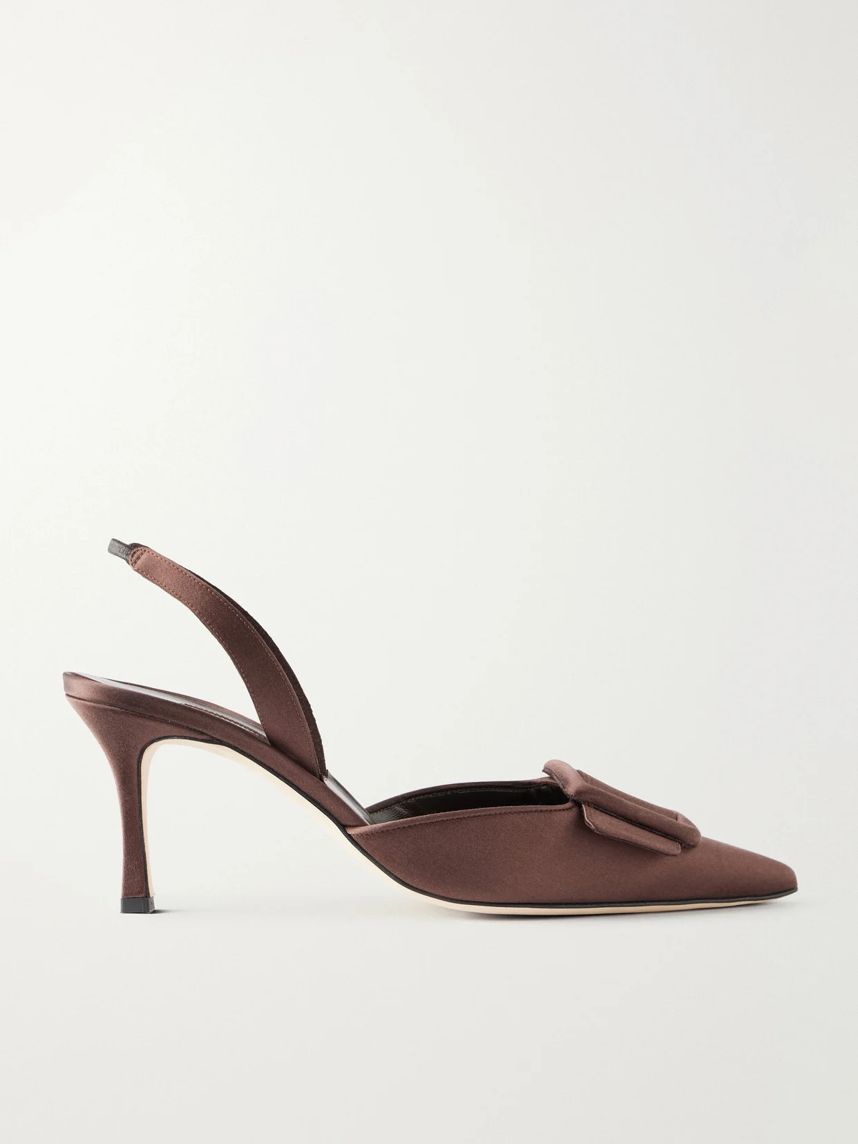 + Emilia Wickstead Maysli 70 Satin Slingback Pumps - 1