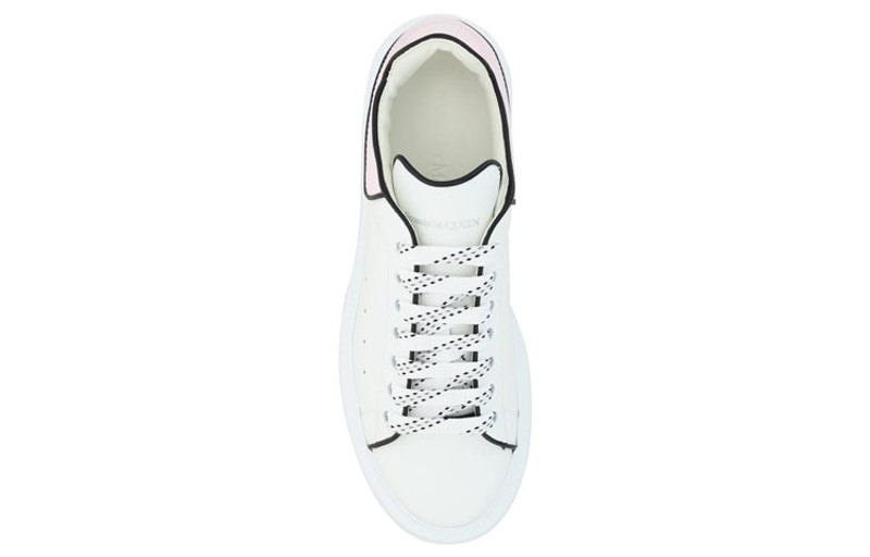 Alexander McQueen (WMNS) Alexander McQueen Oversized Leather Sneakers 'White Pink' 733003WHJE58845 outlook