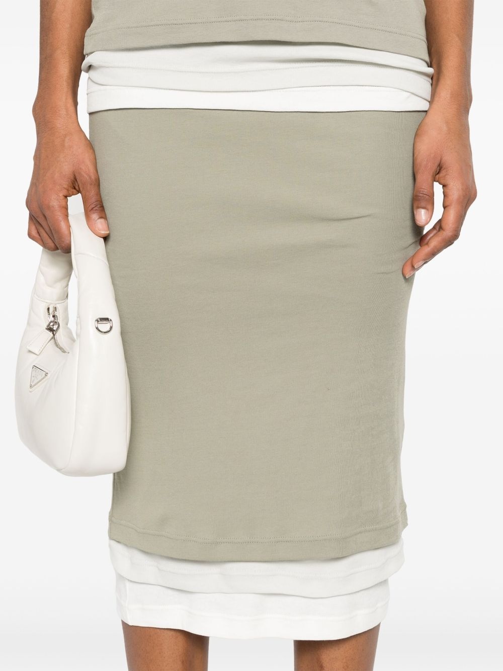 + cotton midi skirt - 4