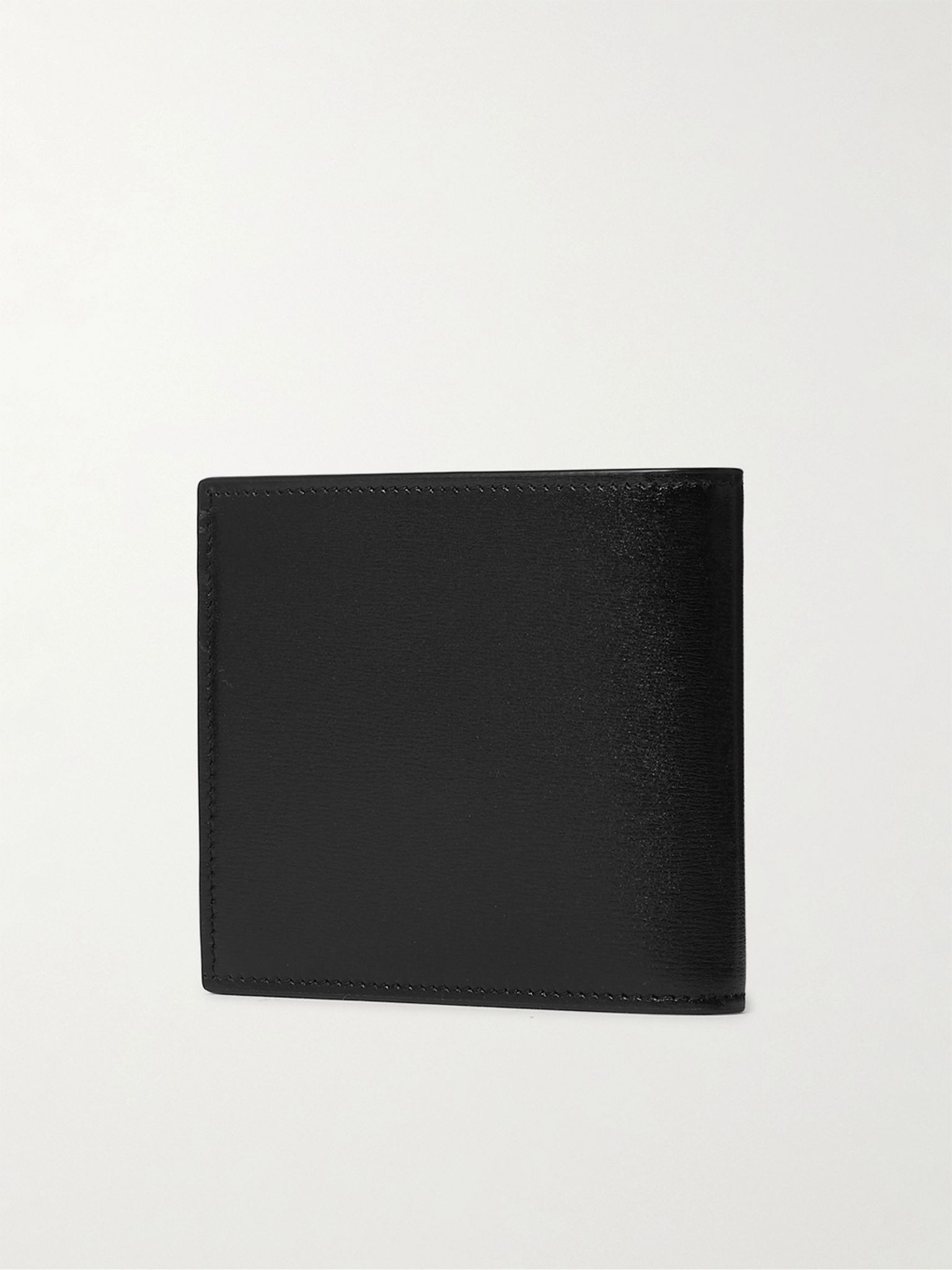 Logo-Appliquéd Leather Billfold Wallet Black - 2