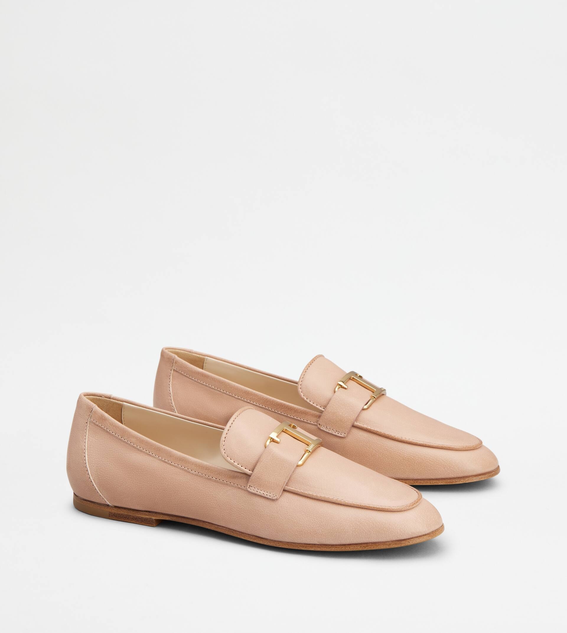 T TIMELESS LOAFERS IN LEATHER - PINK - 2